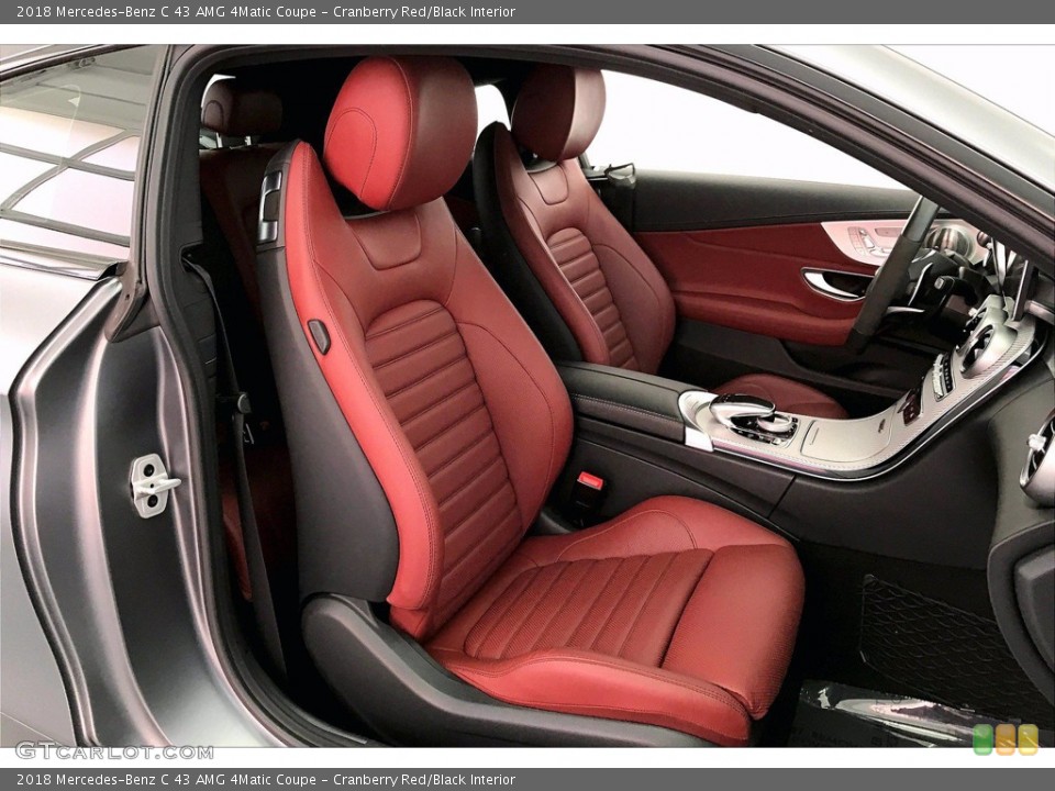 Cranberry Red/Black Interior Front Seat for the 2018 Mercedes-Benz C 43 AMG 4Matic Coupe #140535544