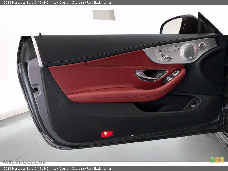 Cranberry Red/Black Interior Door Panel for the 2018 Mercedes-Benz C 43 AMG 4Matic Coupe #140535814