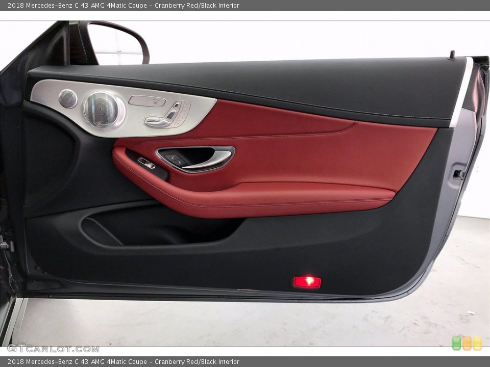 Cranberry Red/Black Interior Door Panel for the 2018 Mercedes-Benz C 43 AMG 4Matic Coupe #140535829