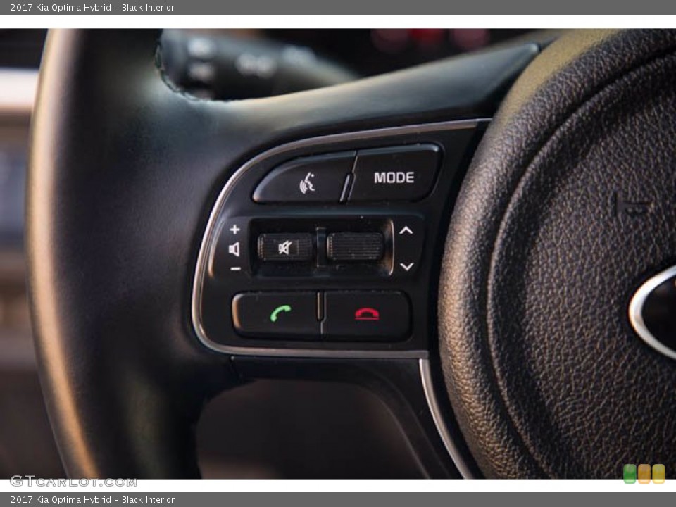 Black Interior Steering Wheel for the 2017 Kia Optima Hybrid #140536093