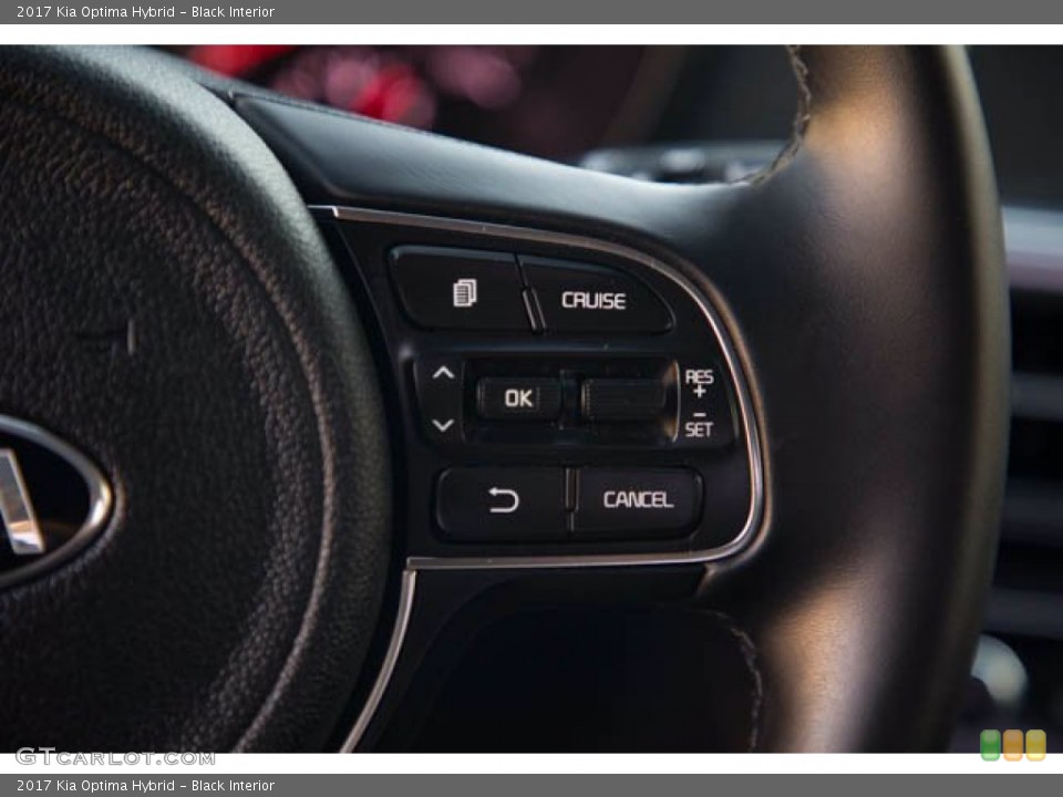Black Interior Steering Wheel for the 2017 Kia Optima Hybrid #140536105