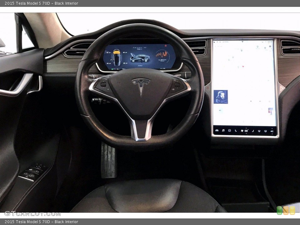 Black Interior Steering Wheel for the 2015 Tesla Model S 70D #140536447