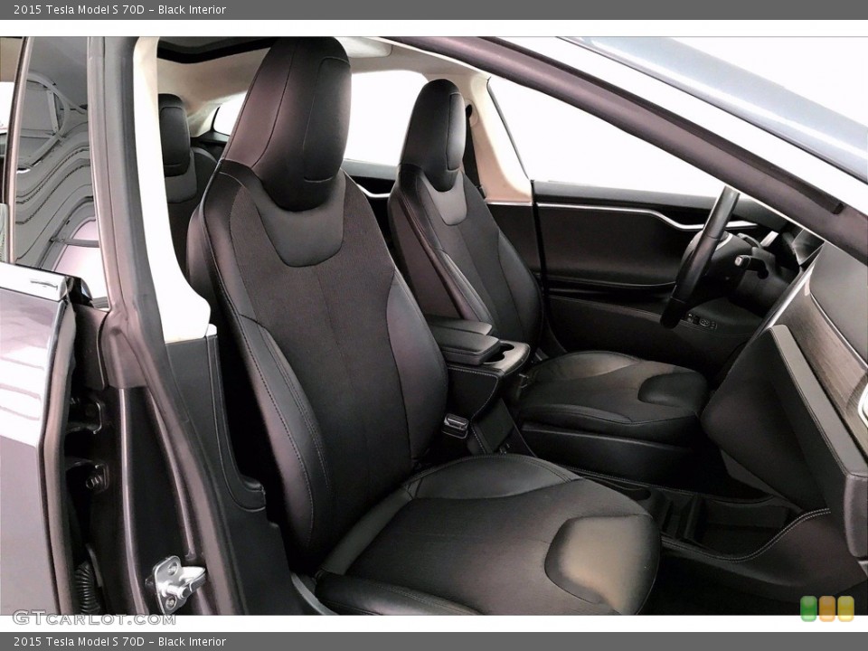 Black Interior Front Seat for the 2015 Tesla Model S 70D #140536474