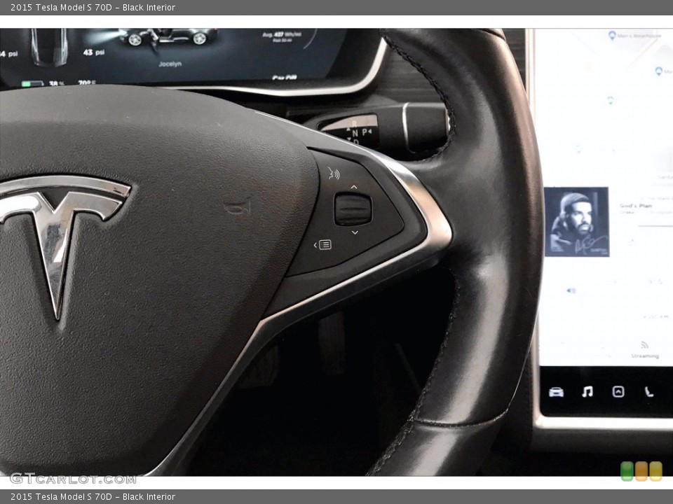 Black Interior Steering Wheel for the 2015 Tesla Model S 70D #140536684