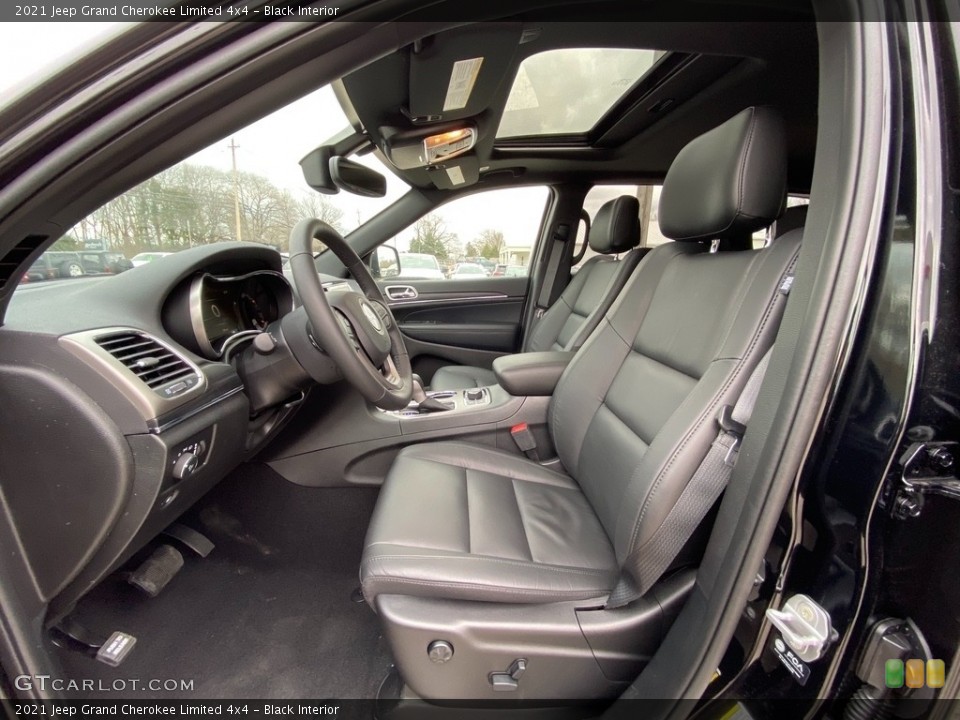 Black Interior Front Seat for the 2021 Jeep Grand Cherokee Limited 4x4 #140538780