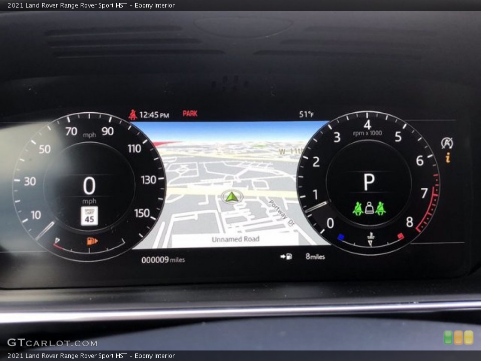 Ebony Interior Gauges for the 2021 Land Rover Range Rover Sport HST #140538807