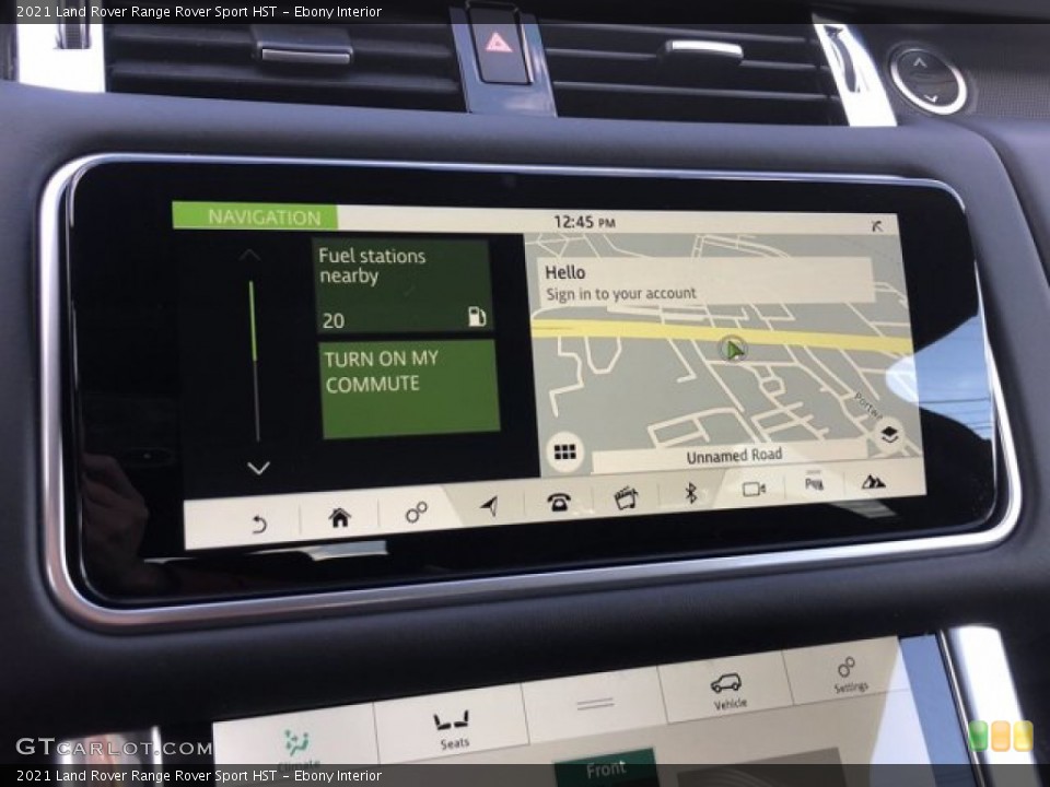 Ebony Interior Navigation for the 2021 Land Rover Range Rover Sport HST #140538870