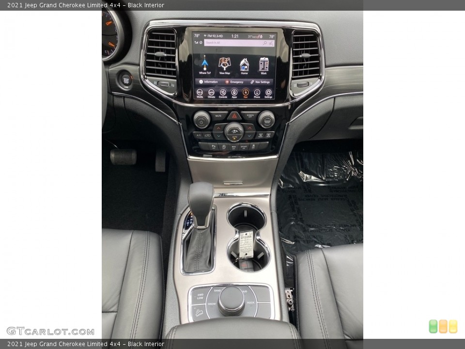 Black Interior Controls for the 2021 Jeep Grand Cherokee Limited 4x4 #140538888