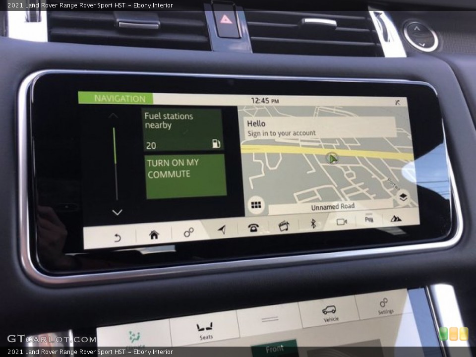 Ebony Interior Navigation for the 2021 Land Rover Range Rover Sport HST #140538897