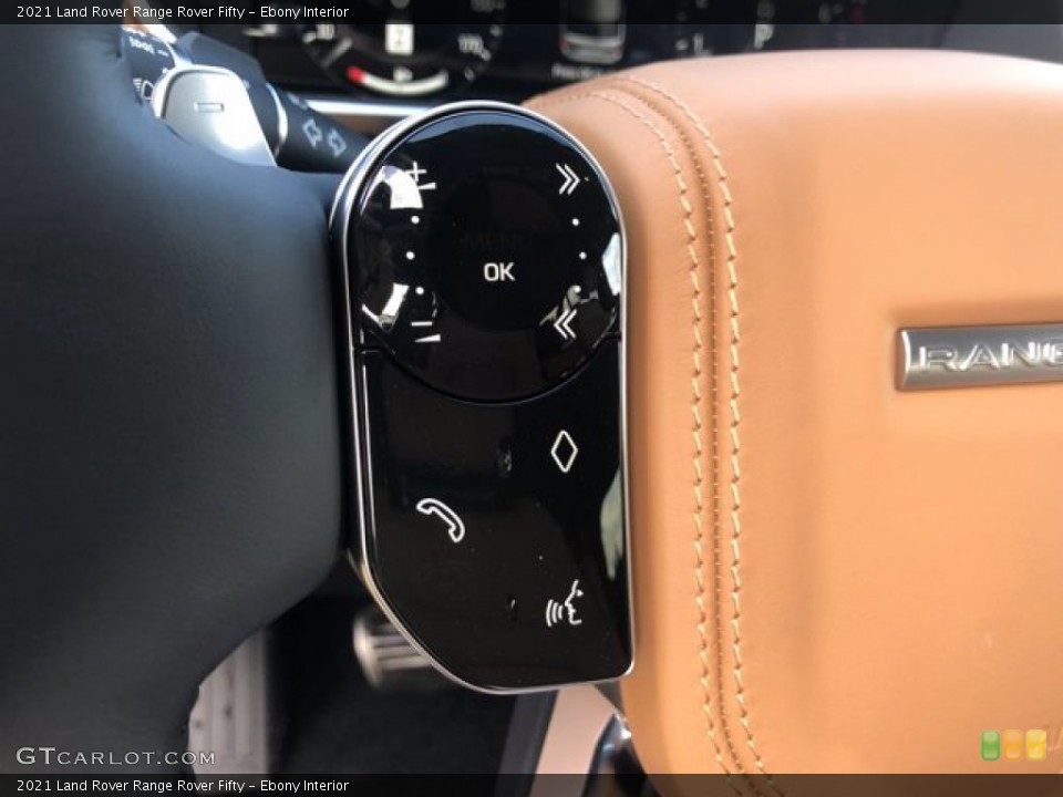 Ebony Interior Steering Wheel for the 2021 Land Rover Range Rover Fifty #140539555
