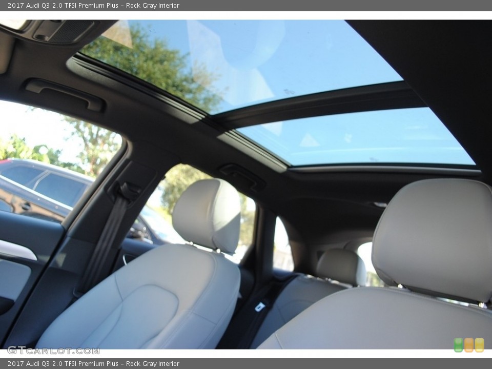 Rock Gray Interior Sunroof for the 2017 Audi Q3 2.0 TFSI Premium Plus #140540798
