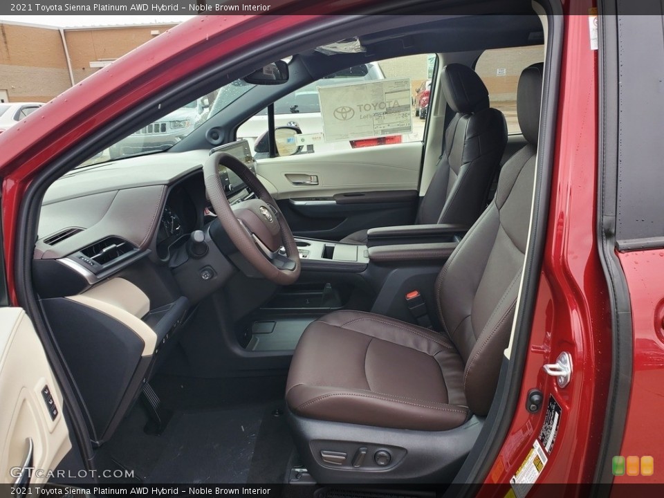 Noble Brown Interior Photo for the 2021 Toyota Sienna Platinum AWD Hybrid #140541636