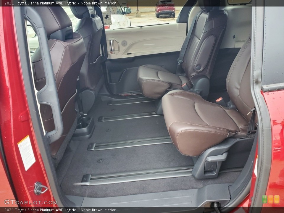 Noble Brown Interior Rear Seat for the 2021 Toyota Sienna Platinum AWD Hybrid #140541657