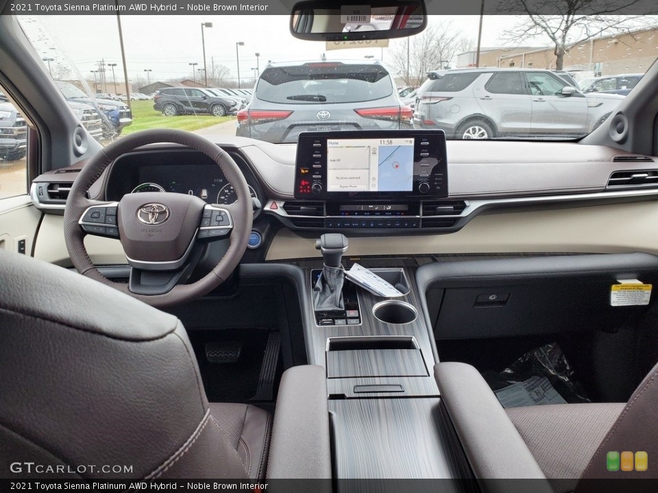 Noble Brown Interior Dashboard for the 2021 Toyota Sienna Platinum AWD Hybrid #140541680