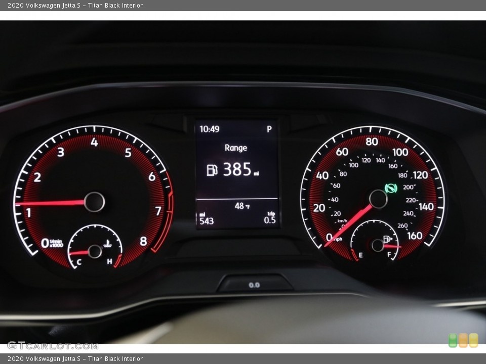 Titan Black Interior Gauges for the 2020 Volkswagen Jetta S #140542014