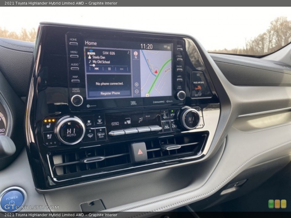 Graphite Interior Controls for the 2021 Toyota Highlander Hybrid Limited AWD #140542437