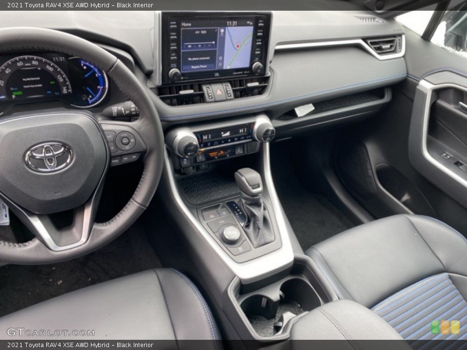 Black Interior Dashboard for the 2021 Toyota RAV4 XSE AWD Hybrid #140543307