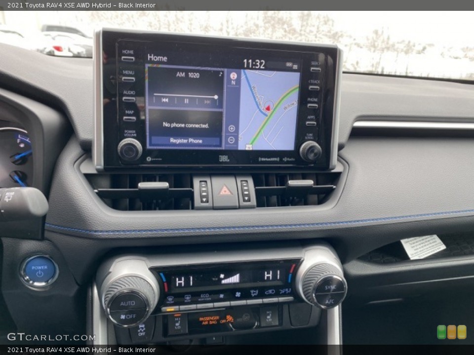 Black Interior Navigation for the 2021 Toyota RAV4 XSE AWD Hybrid #140543424