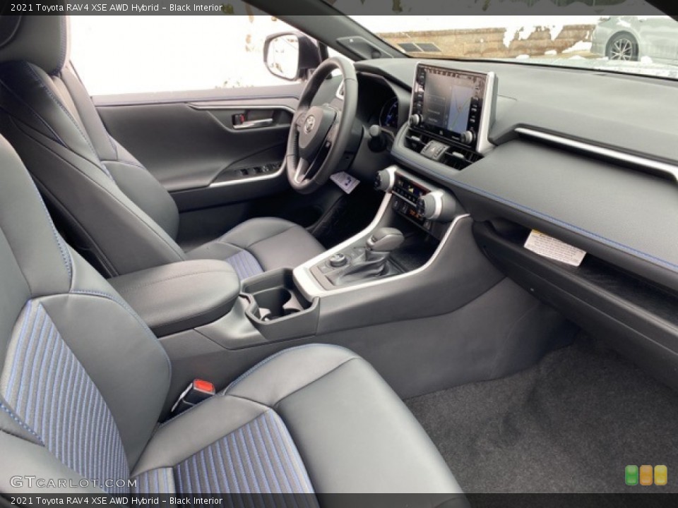 Black Interior Front Seat for the 2021 Toyota RAV4 XSE AWD Hybrid #140543484