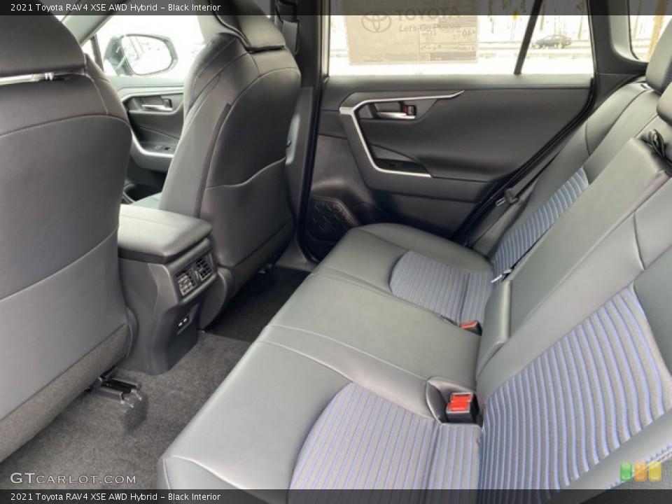 Black Interior Rear Seat for the 2021 Toyota RAV4 XSE AWD Hybrid #140543821