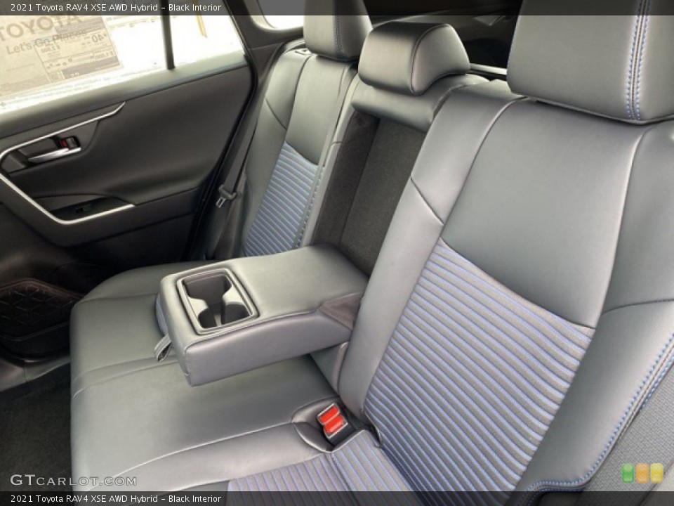 Black Interior Rear Seat for the 2021 Toyota RAV4 XSE AWD Hybrid #140543839