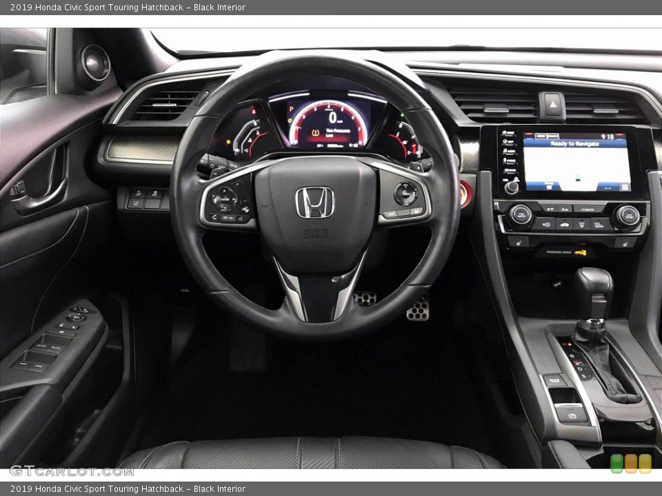 Black Interior Dashboard for the 2019 Honda Civic Sport Touring Hatchback #140544728