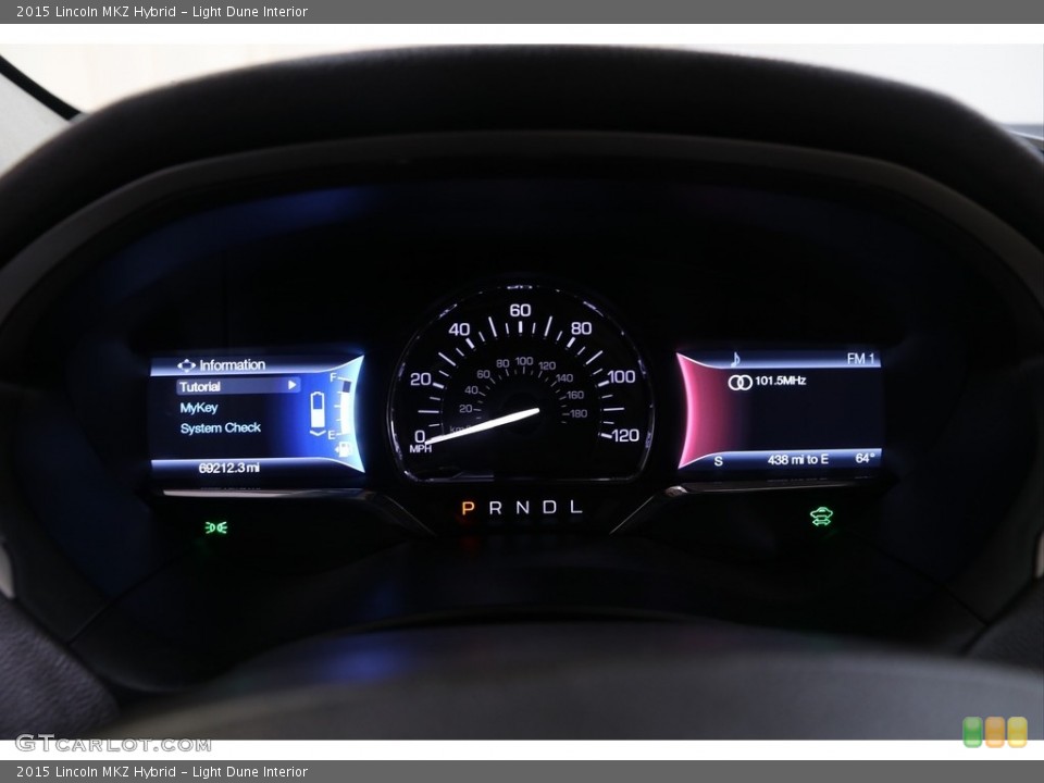 Light Dune Interior Gauges for the 2015 Lincoln MKZ Hybrid #140547507
