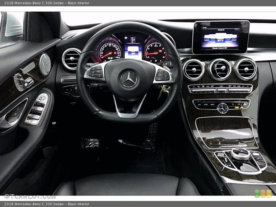 Black Interior Dashboard for the 2018 Mercedes-Benz C 300 Sedan #140550519