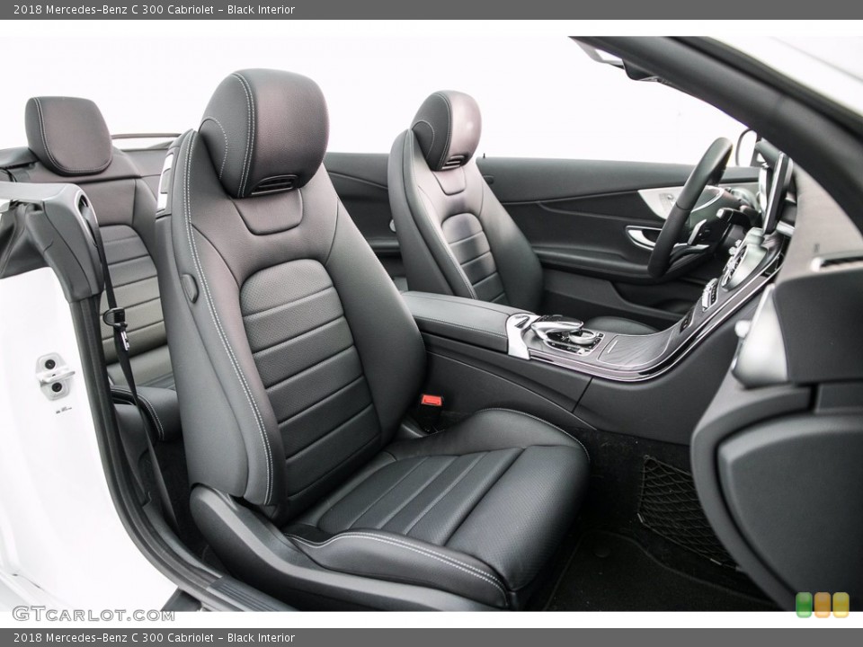 Black Interior Front Seat for the 2018 Mercedes-Benz C 300 Cabriolet #140551137