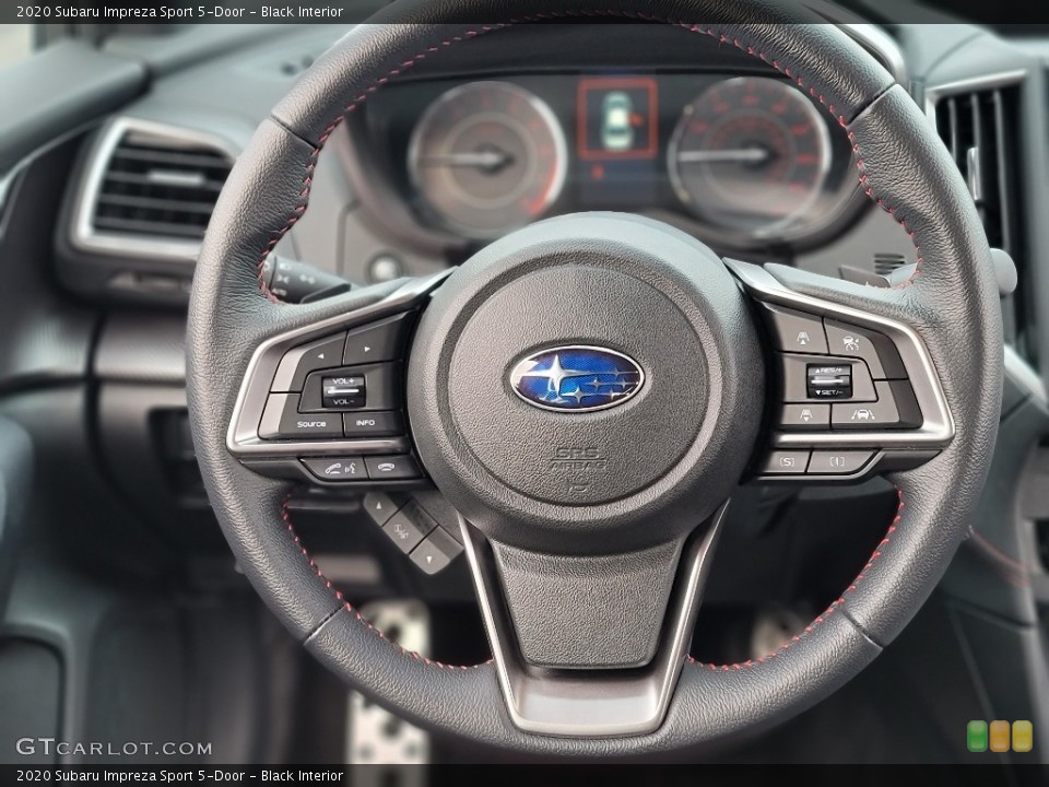 Black Interior Steering Wheel for the 2020 Subaru Impreza Sport 5-Door #140552424