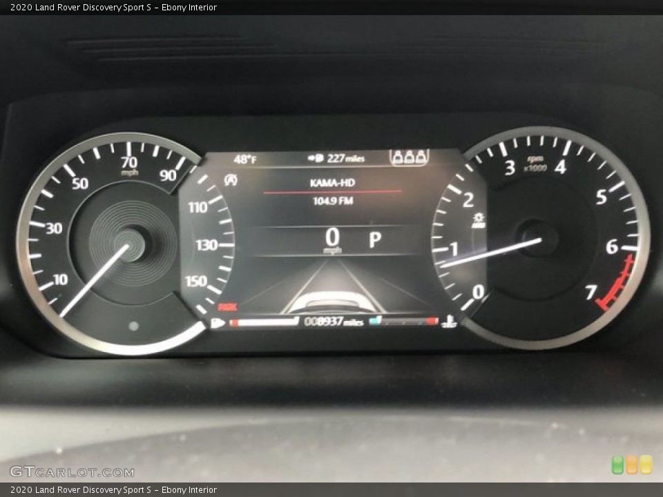 Ebony Interior Gauges for the 2020 Land Rover Discovery Sport S #140552973
