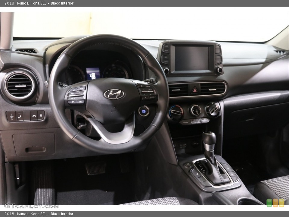 Black Interior Dashboard for the 2018 Hyundai Kona SEL #140553021