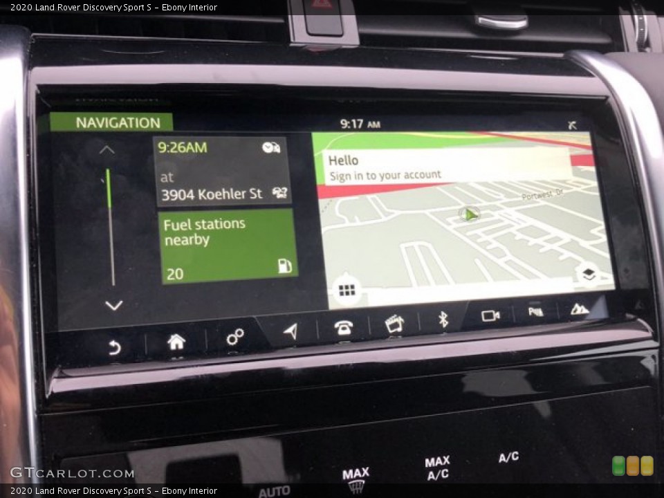 Ebony Interior Navigation for the 2020 Land Rover Discovery Sport S #140553024