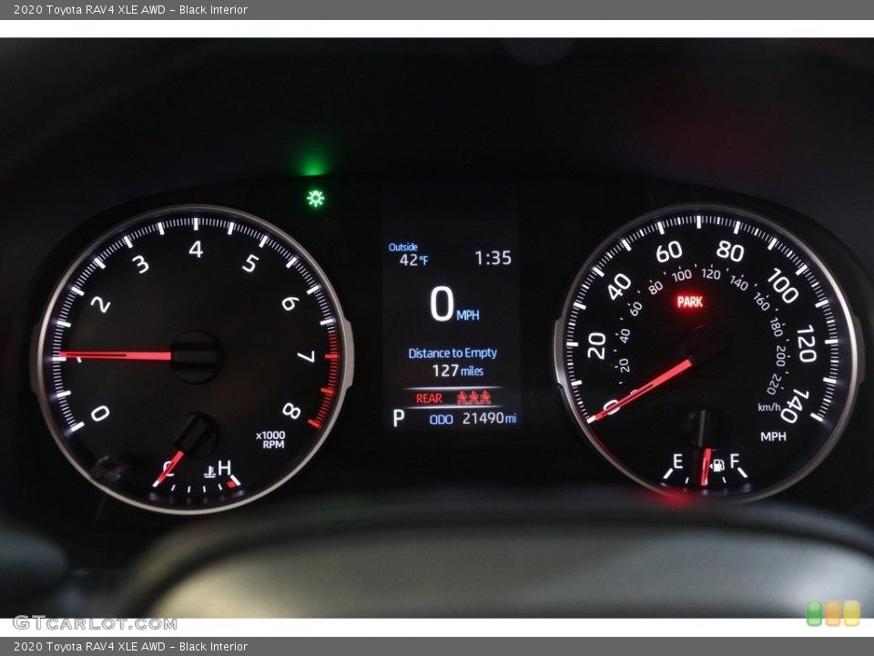 Black Interior Gauges for the 2020 Toyota RAV4 XLE AWD #140553645