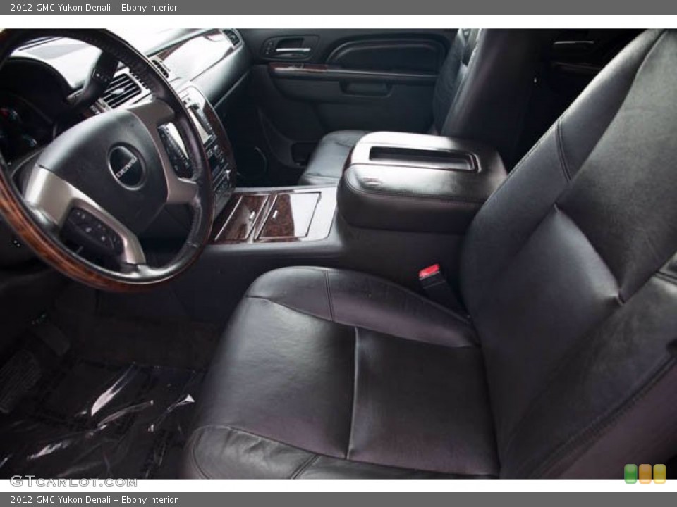 Ebony Interior Front Seat for the 2012 GMC Yukon Denali #140554529