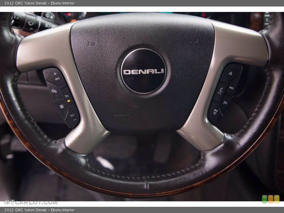 Ebony Interior Steering Wheel for the 2012 GMC Yukon Denali #140554644