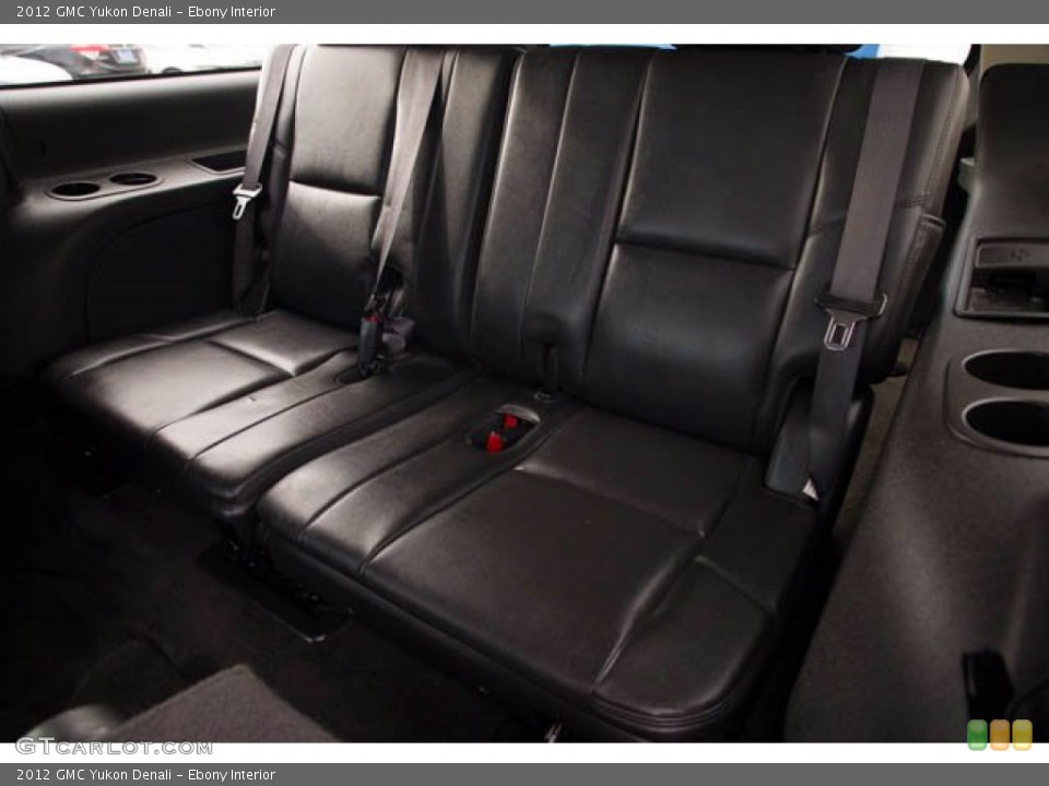 Ebony Interior Rear Seat for the 2012 GMC Yukon Denali #140554701