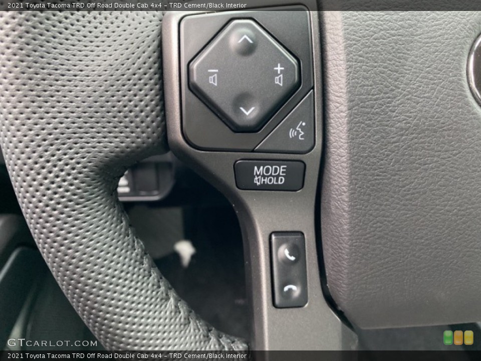 TRD Cement/Black Interior Steering Wheel for the 2021 Toyota Tacoma TRD Off Road Double Cab 4x4 #140555475