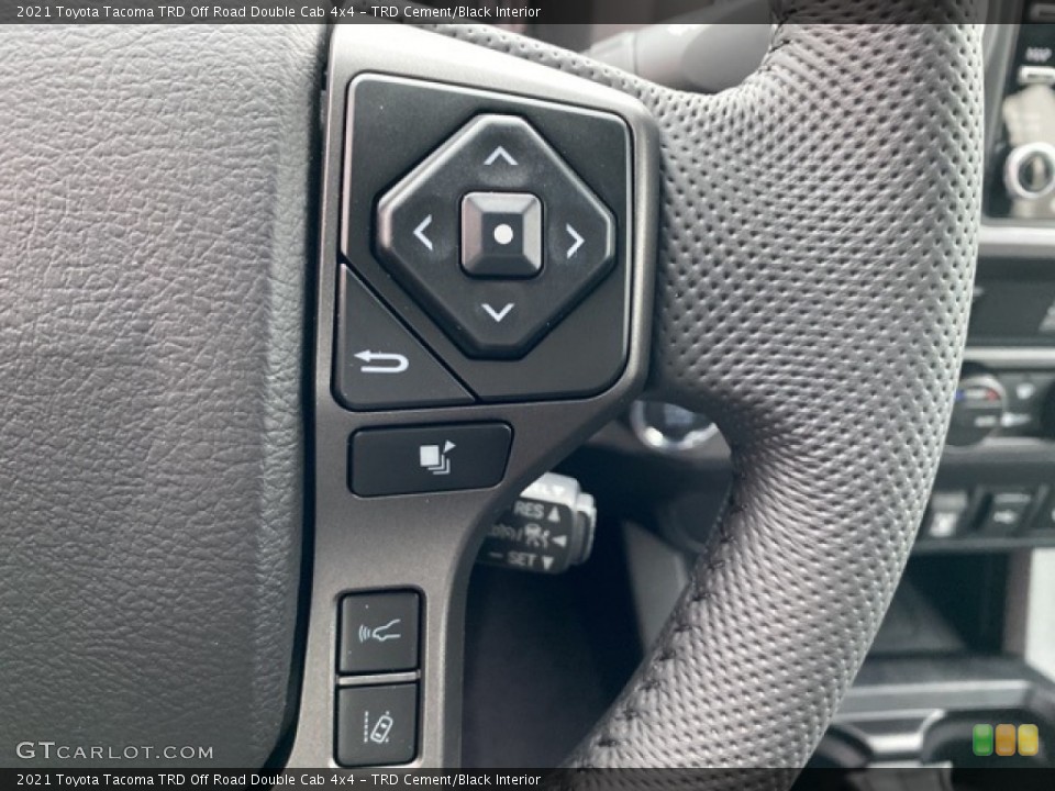 TRD Cement/Black Interior Steering Wheel for the 2021 Toyota Tacoma TRD Off Road Double Cab 4x4 #140555481