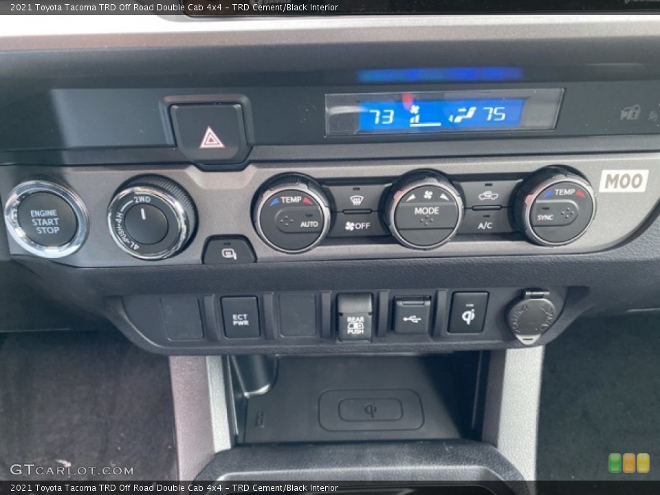 TRD Cement/Black Interior Controls for the 2021 Toyota Tacoma TRD Off Road Double Cab 4x4 #140555538