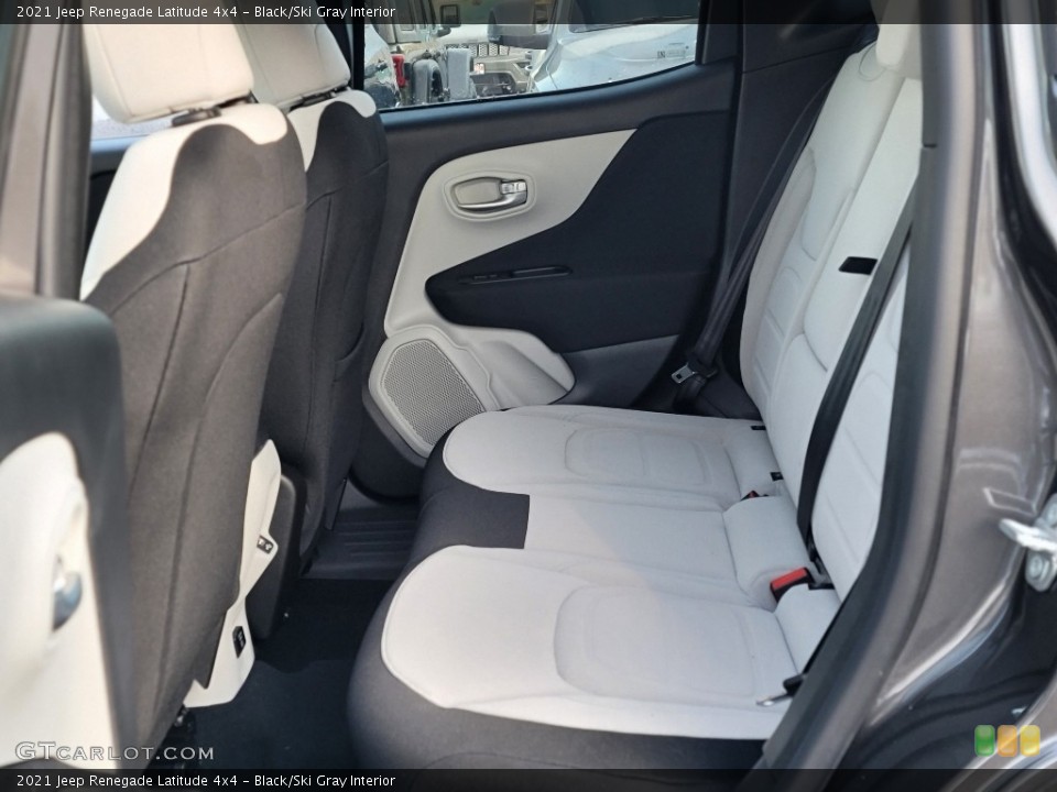 Black/Ski Gray Interior Rear Seat for the 2021 Jeep Renegade Latitude 4x4 #140557207