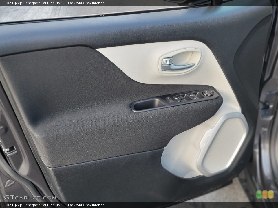 Black/Ski Gray Interior Door Panel for the 2021 Jeep Renegade Latitude 4x4 #140557309