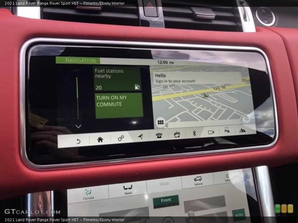 Pimento/Ebony Interior Navigation for the 2021 Land Rover Range Rover Sport HST #140557435