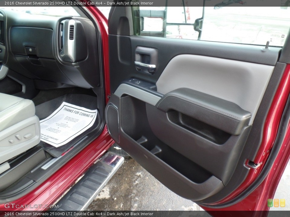 Dark Ash/Jet Black Interior Door Panel for the 2016 Chevrolet Silverado 2500HD LTZ Double Cab 4x4 #140558174