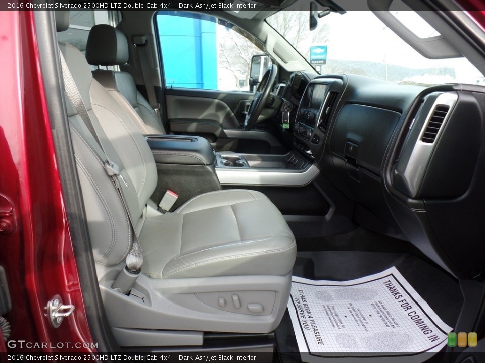 Dark Ash/Jet Black Interior Front Seat for the 2016 Chevrolet Silverado 2500HD LTZ Double Cab 4x4 #140558206