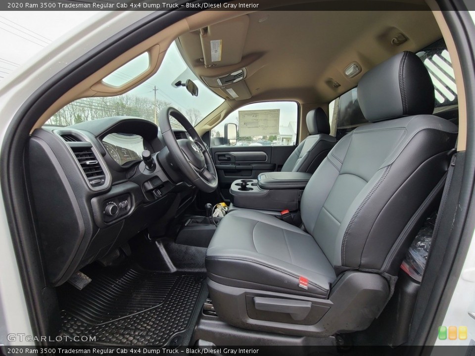 Black/Diesel Gray Interior Photo for the 2020 Ram 3500 Tradesman Regular Cab 4x4 Dump Truck #140558335