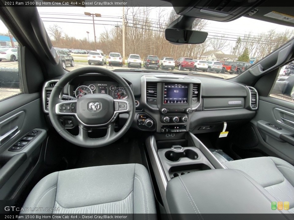 Diesel Gray/Black Interior Photo for the 2021 Ram 1500 Big Horn Crew Cab 4x4 #140559062