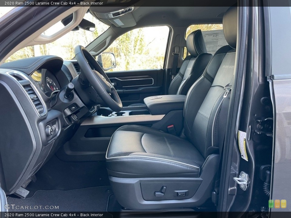 Black Interior Front Seat for the 2020 Ram 2500 Laramie Crew Cab 4x4 #140559649