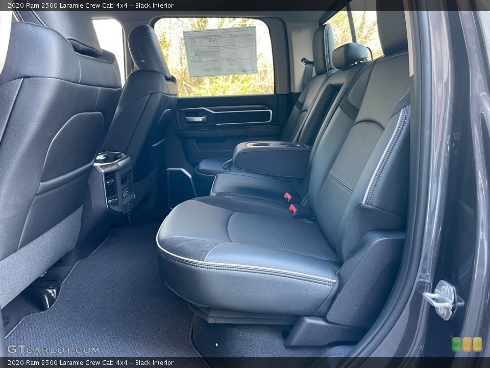Black Interior Rear Seat for the 2020 Ram 2500 Laramie Crew Cab 4x4 #140559715