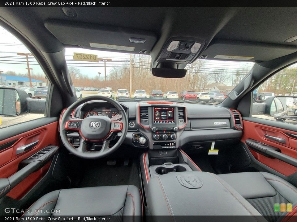 Red/Black Interior Front Seat for the 2021 Ram 1500 Rebel Crew Cab 4x4 #140559734